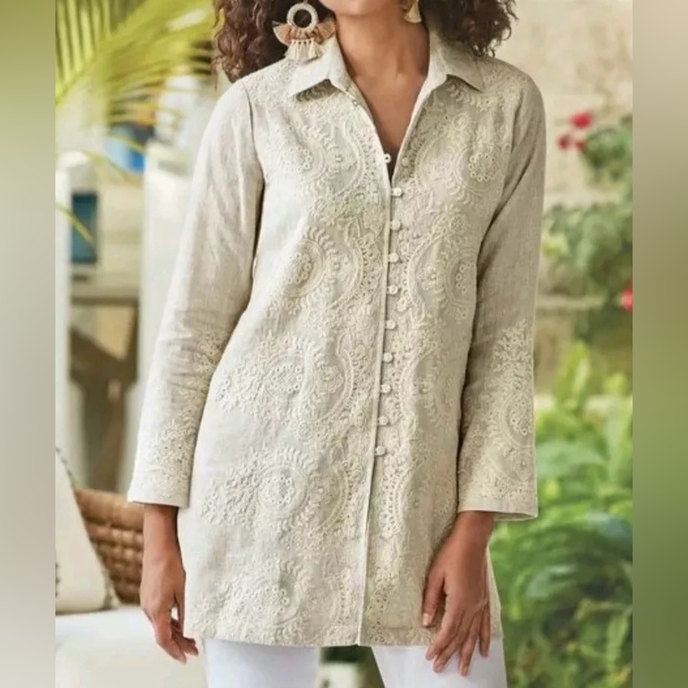Soft Surroundings Kamal Natural Tunic